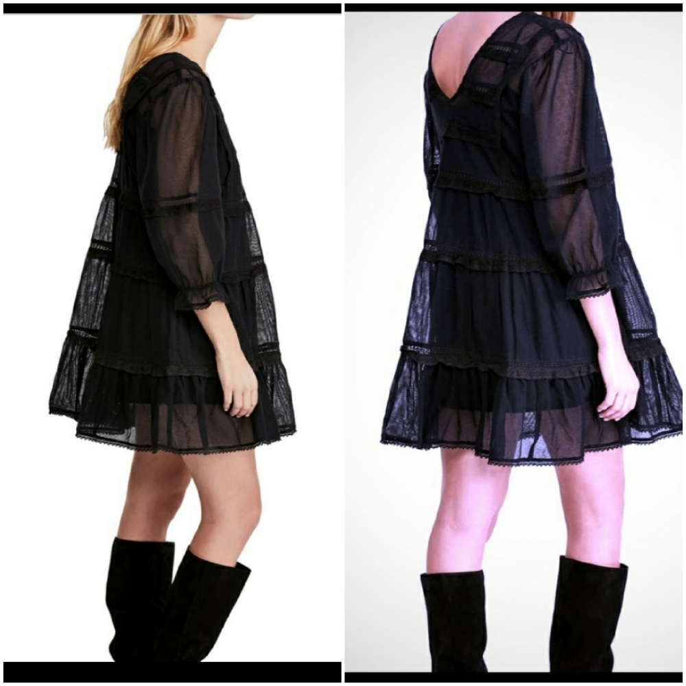 Free People Berline Mesh Trapeze Mini Dress - Picture 4 of 10